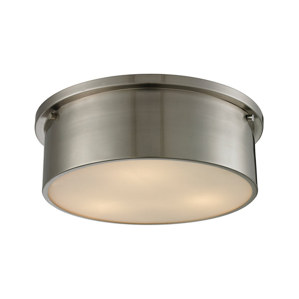 ELK Home - 11821/3 - Three Light Flush Mount - Simpson - Brushed Nickel from Lighting & Bulbs Unlimited in Charlotte, NC