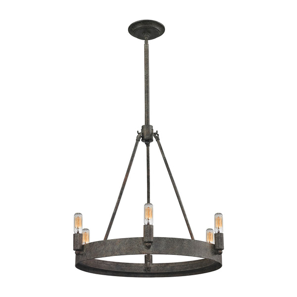 ELK Home - 31820/6 - Six Light Chandelier - Lewisburg - Malted Rust from Lighting & Bulbs Unlimited in Charlotte, NC