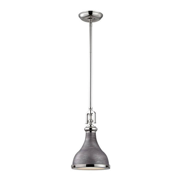 ELK Home - 57080/1 - One Light Mini Pendant - Rutherford - Weathered Zinc from Lighting & Bulbs Unlimited in Charlotte, NC