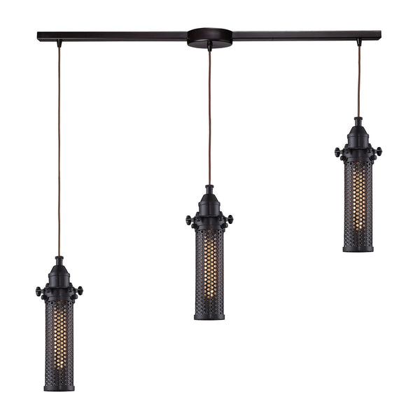 ELK Home - 66325/3L - Three Light Pendant - Fulton - Oil Rubbed Bronze from Lighting & Bulbs Unlimited in Charlotte, NC