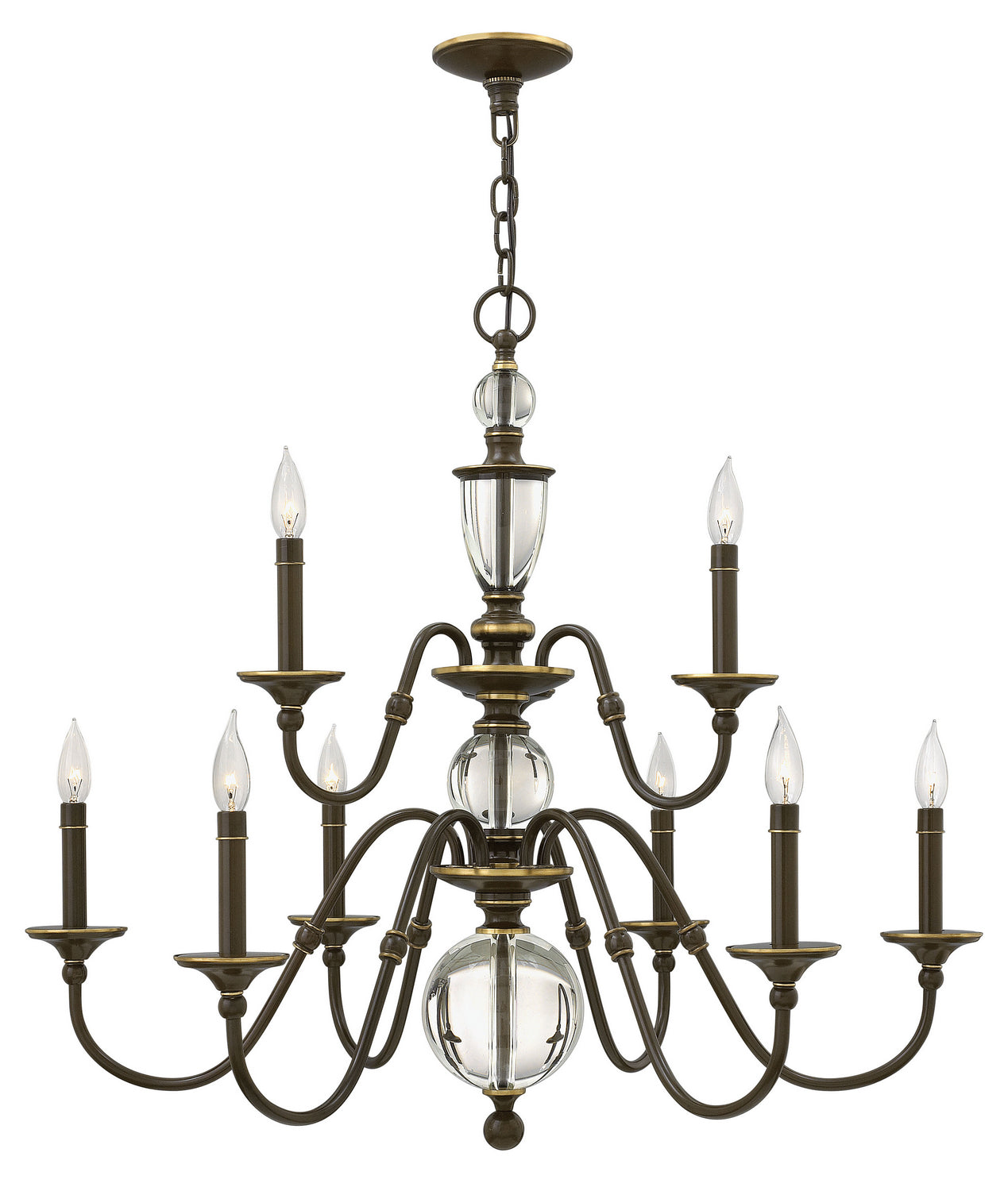 Hinkley - 4958LZ - LED Foyer Pendant - Eleanor - Light Oiled Bronze from Lighting & Bulbs Unlimited in Charlotte, NC