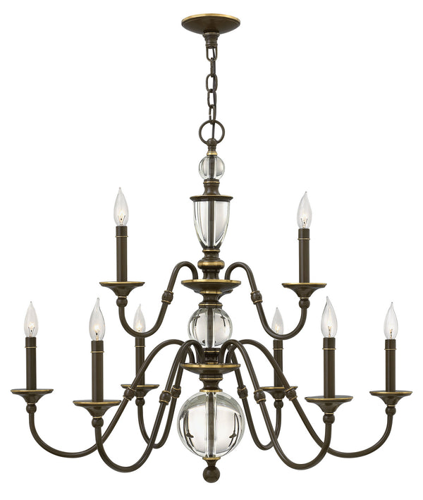 Hinkley - 4958LZ - LED Foyer Pendant - Eleanor - Light Oiled Bronze from Lighting & Bulbs Unlimited in Charlotte, NC