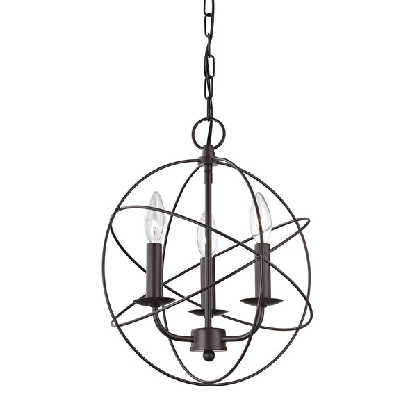 ELK Home - 1513CH/10 - Three Light Chandelier - Williamsport - Oil Rubbed Bronze from Lighting & Bulbs Unlimited in Charlotte, NC