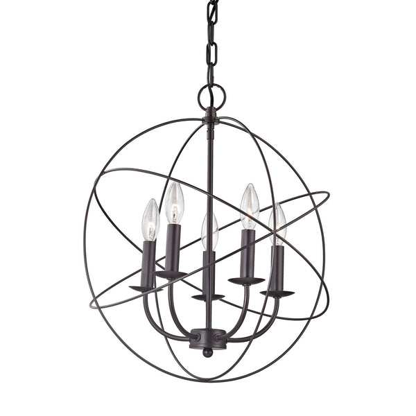 ELK Home - 1515CH/10 - Five Light Chandelier - Williamsport - Oil Rubbed Bronze from Lighting & Bulbs Unlimited in Charlotte, NC