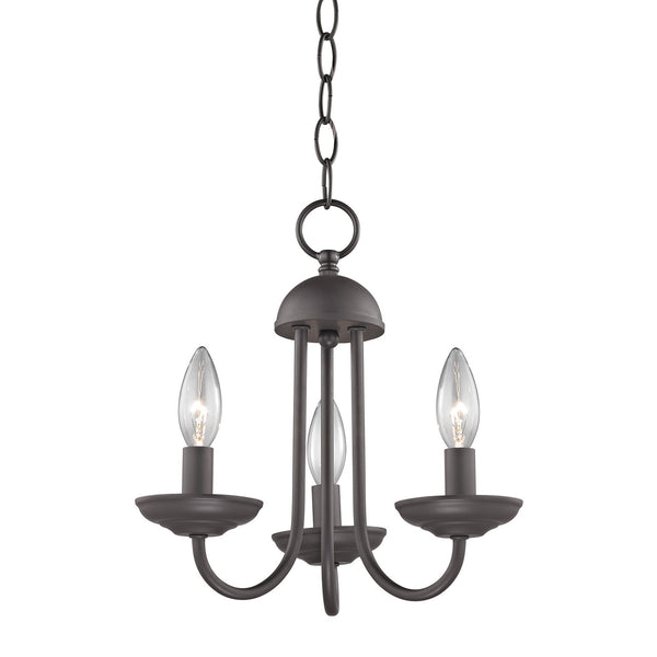 ELK Home - 1523CH/10 - Three Light Chandelier - Williamsport - Oil Rubbed Bronze from Lighting & Bulbs Unlimited in Charlotte, NC
