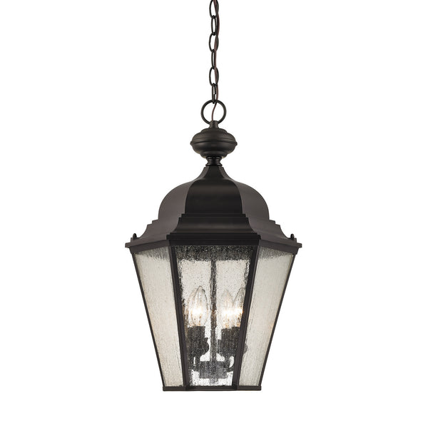 ELK Home - 8903EH/75 - Four Light Outdoor Pendant - Cotswold - Oil Rubbed Bronze from Lighting & Bulbs Unlimited in Charlotte, NC