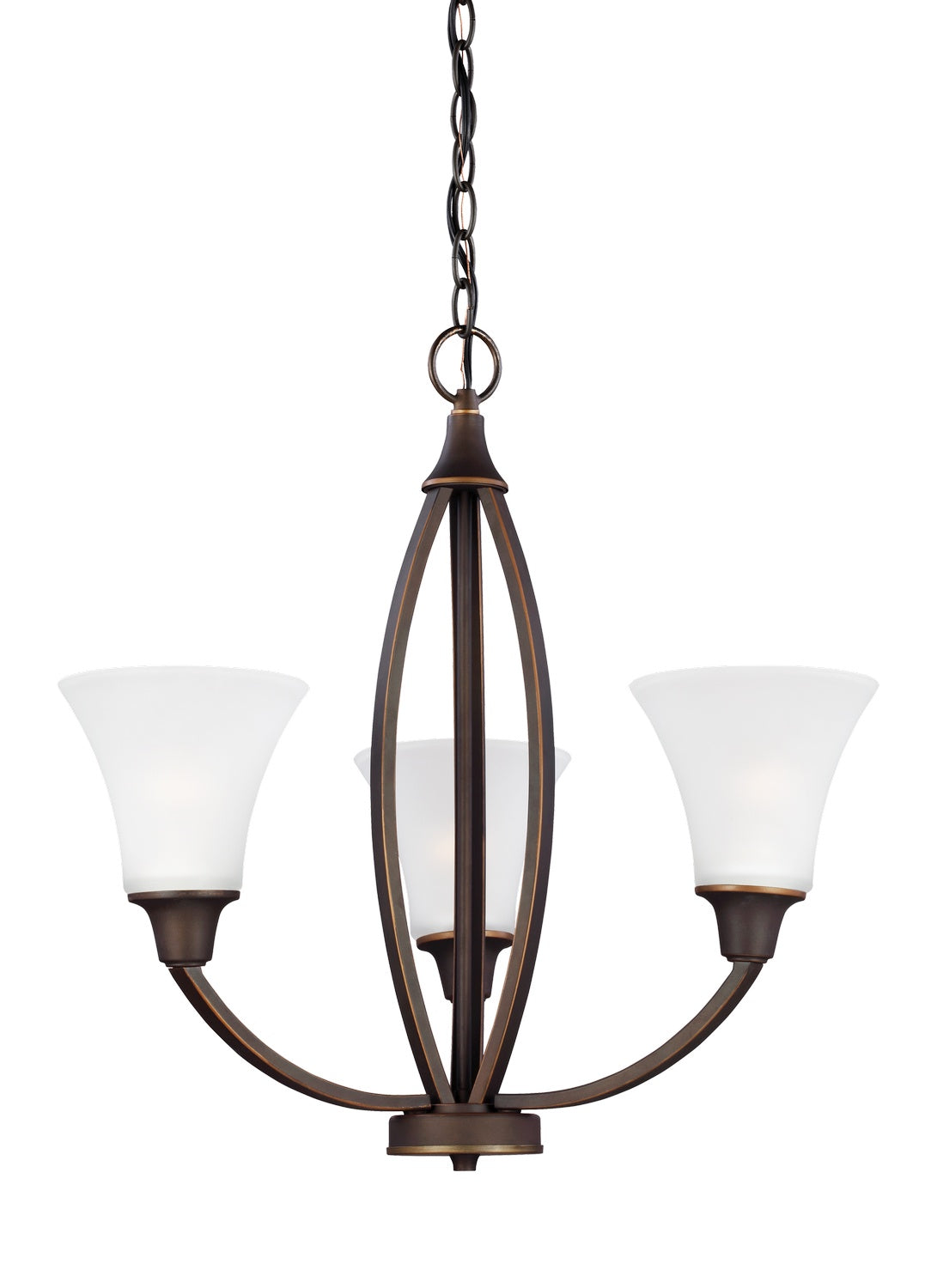 Generation Lighting - 3113203-715 - Three Light Chandelier - Metcalf - Autumn Bronze from Lighting & Bulbs Unlimited in Charlotte, NC
