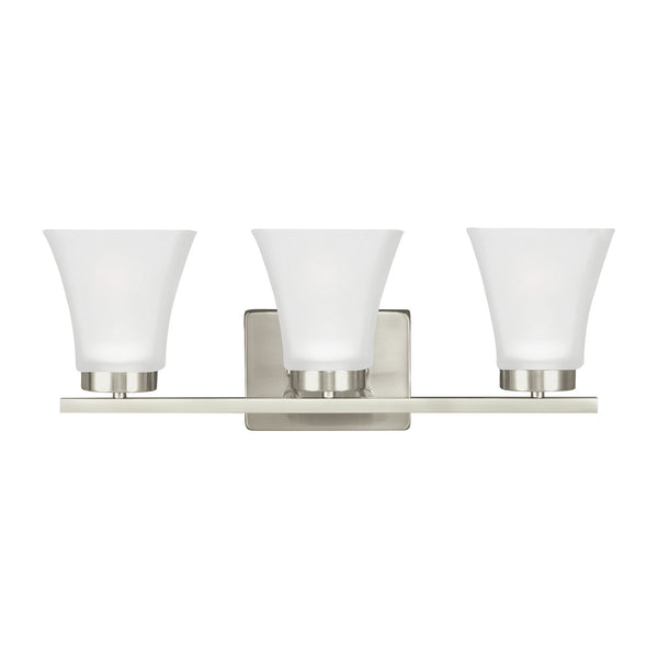 Generation Lighting - 4411603-962 - Three Light Wall / Bath - Bayfield - Brushed Nickel from Lighting & Bulbs Unlimited in Charlotte, NC
