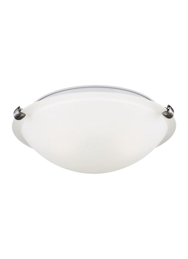 Generation Lighting - 7543502-962 - Two Light Flush Mount - Clip Ceiling Flush Mount - Brushed Nickel from Lighting & Bulbs Unlimited in Charlotte, NC