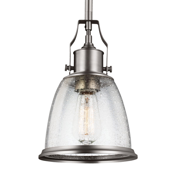 Generation Lighting - P1354SN - One Light Pendant - Hobson - Satin Nickel from Lighting & Bulbs Unlimited in Charlotte, NC