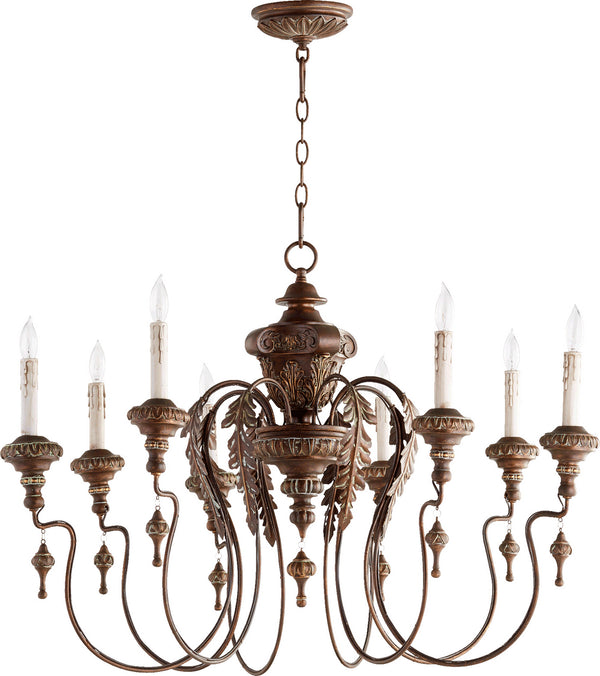 Quorum - 6006-8-39 - Eight Light Chandelier - Salento - Vintage Copper from Lighting & Bulbs Unlimited in Charlotte, NC