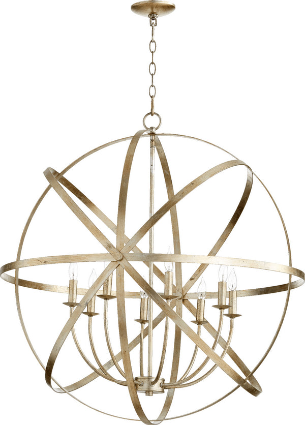 Quorum - 6009-8-60 - Eight Light Chandelier - Celeste - Aged Silver Leaf from Lighting & Bulbs Unlimited in Charlotte, NC