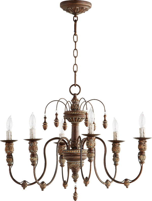 Quorum - 6316-6-39 - Six Light Chandelier - Salento - Vintage Copper from Lighting & Bulbs Unlimited in Charlotte, NC