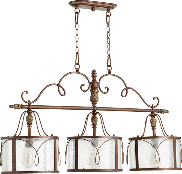 Quorum - 6506-3-39 - Three Light Island Pendant - Salento - Vintage Copper from Lighting & Bulbs Unlimited in Charlotte, NC