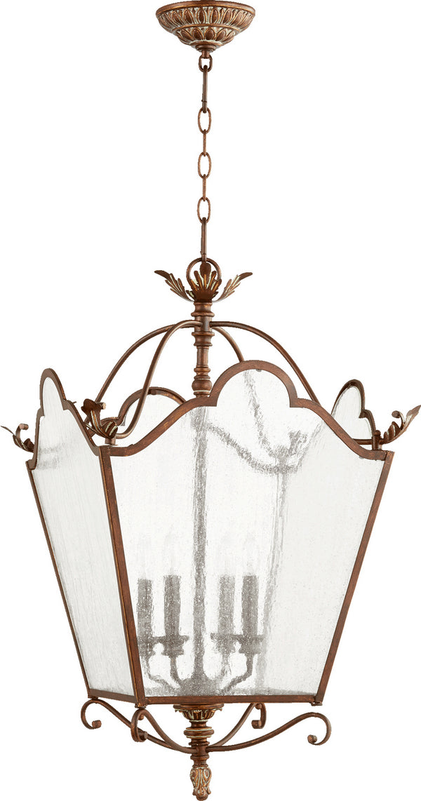 Quorum - 6906-4-39 - Four Light Entry Pendant - Salento - Vintage Copper from Lighting & Bulbs Unlimited in Charlotte, NC