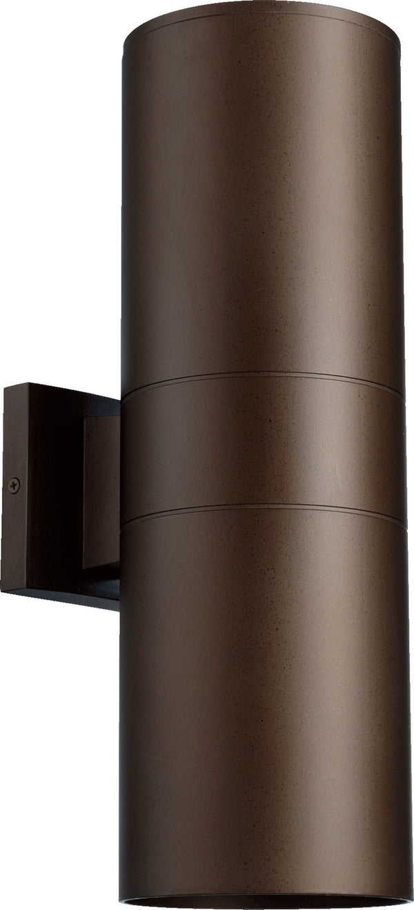 Quorum - 721-2-86 - Two Light Wall Mount - Cylinder - Oiled Bronze from Lighting & Bulbs Unlimited in Charlotte, NC
