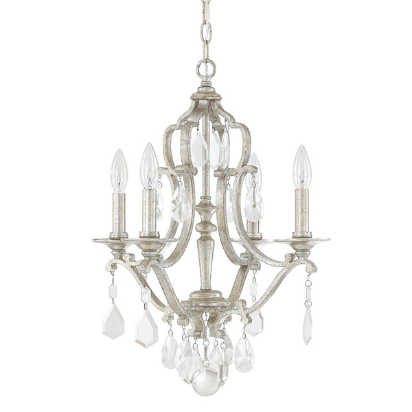 Capital Lighting - 4184AS-CR - Four Light Chandelier - Blakely - Antique Silver from Lighting & Bulbs Unlimited in Charlotte, NC