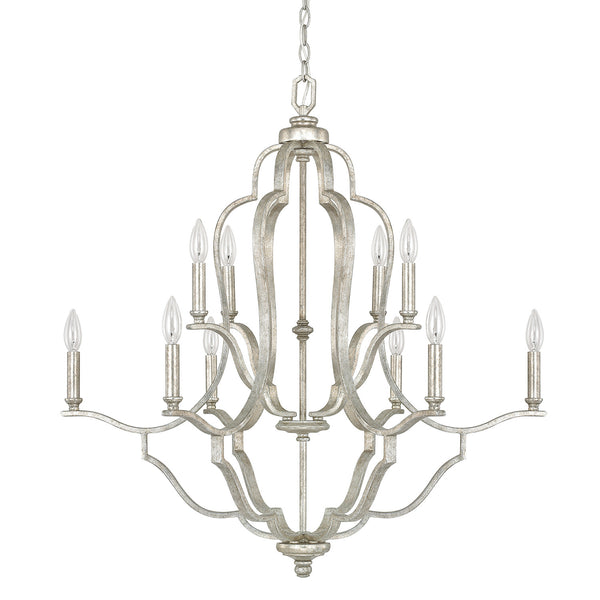 Capital Lighting - 4940AS-000 - Ten Light Chandelier - Blair - Antique Silver from Lighting & Bulbs Unlimited in Charlotte, NC