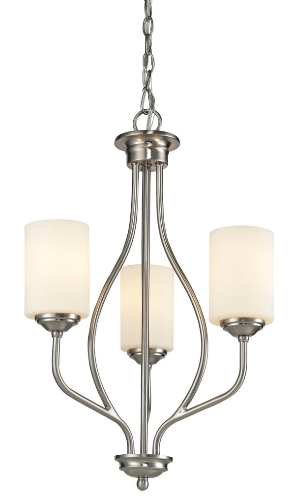 Z-Lite - 434-3-BN - Three Light Chandelier - Cardinal - Brushed Nickel from Lighting & Bulbs Unlimited in Charlotte, NC