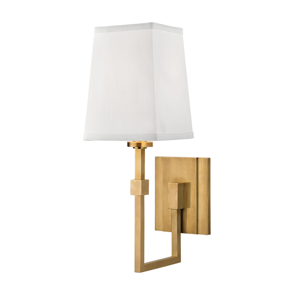 Hudson Valley - 1361-AGB - One Light Wall Sconce - Fletcher - Aged Brass from Lighting & Bulbs Unlimited in Charlotte, NC