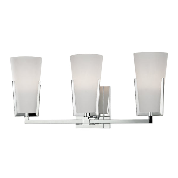 Hudson Valley - 1803-PC - Three Light Bath Bracket - Upton - Polished Chrome from Lighting & Bulbs Unlimited in Charlotte, NC