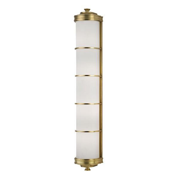 Hudson Valley - 3833-AGB - Four Light Wall Sconce - Albany - Aged Brass from Lighting & Bulbs Unlimited in Charlotte, NC