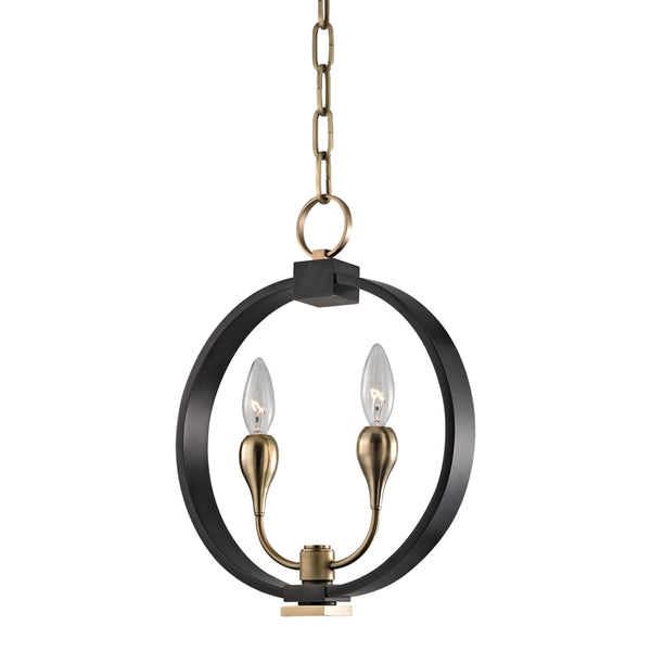 Hudson Valley - 6712-AOB - Two Light Pendant - Dresden - Aged Old Bronze from Lighting & Bulbs Unlimited in Charlotte, NC