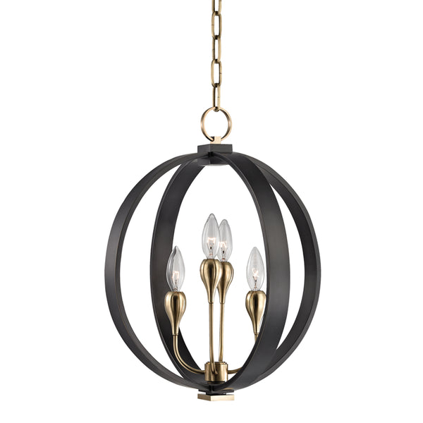 Hudson Valley - 6716-AOB - Four Light Chandelier - Dresden - Aged Old Bronze from Lighting & Bulbs Unlimited in Charlotte, NC