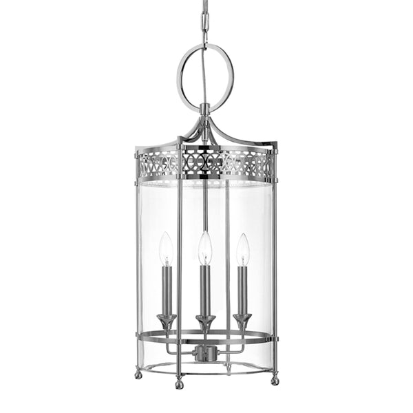 Hudson Valley - 8993-PN - Three Light Pendant - Amelia - Polished Nickel from Lighting & Bulbs Unlimited in Charlotte, NC