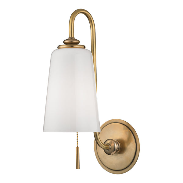 Hudson Valley - 9011-AGB - One Light Wall Sconce - Glover - Aged Brass from Lighting & Bulbs Unlimited in Charlotte, NC