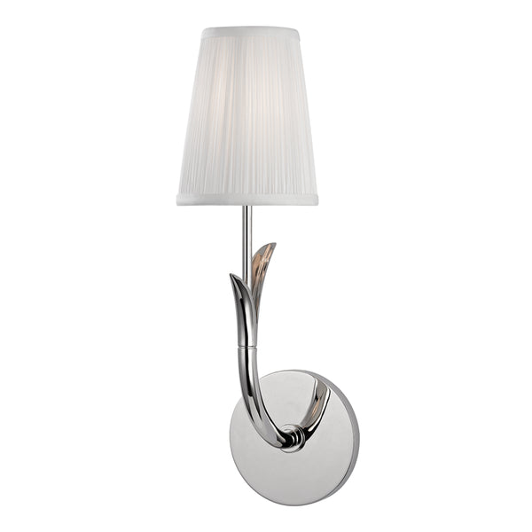 Hudson Valley - 9401-PN - One Light Wall Sconce - Deering - Polished Nickel from Lighting & Bulbs Unlimited in Charlotte, NC