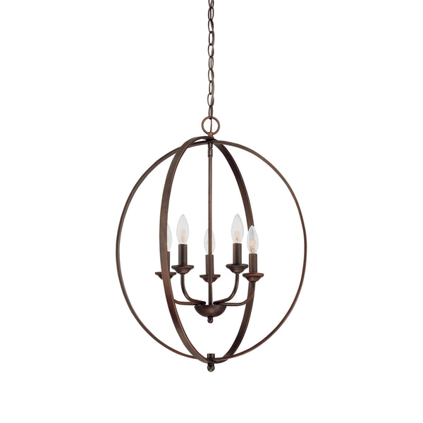 Millennium - 3035-RBZ - Five Light Pendant - Rubbed Bronze from Lighting & Bulbs Unlimited in Charlotte, NC