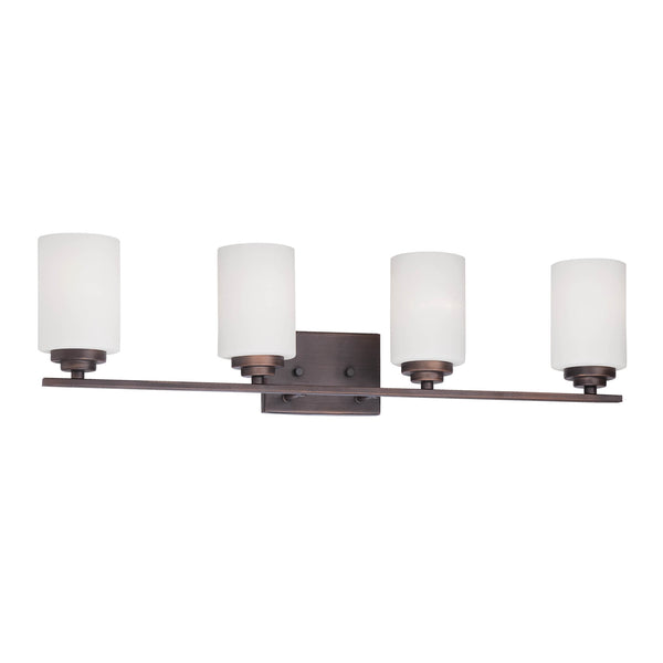Millennium - 3184-RBZ - Four Light Vanity - Durham - Rubbed Bronze from Lighting & Bulbs Unlimited in Charlotte, NC