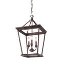 Three Light Pendant from the Davenport Collection in Etruscan Bronze Finish by Golden