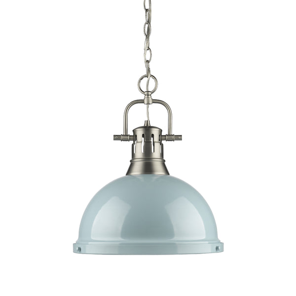 Golden - 3602-L PW-SF - One Light Pendant - Duncan PW - Pewter from Lighting & Bulbs Unlimited in Charlotte, NC