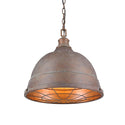 Two Light Pendant from the Bartlett CP Collection in Copper Patina Finish by Golden