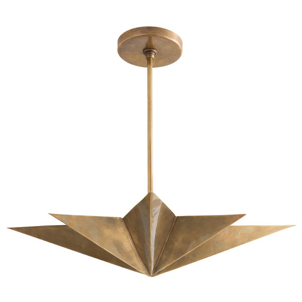 Arteriors - 46821 - Four Light Pendant - Rex - Antique Brass from Lighting & Bulbs Unlimited in Charlotte, NC