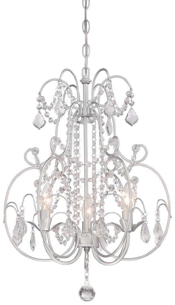 Minka-Lavery - 3153-599 - Three Light Mini Chandelier - Isabella`S Crown - Vintage Silver from Lighting & Bulbs Unlimited in Charlotte, NC