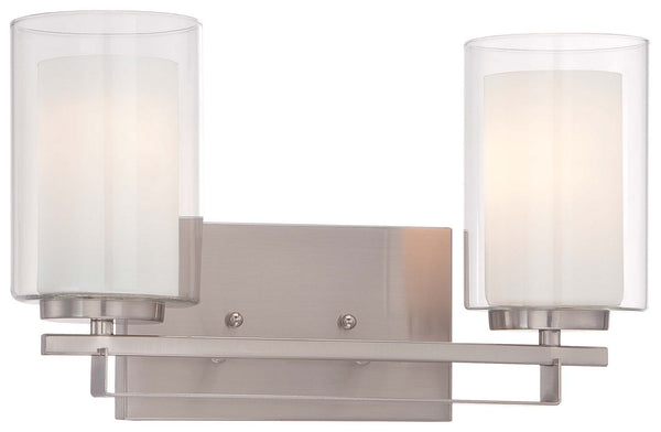 Minka-Lavery - 6102-84 - Two Light Bath Bar - Parsons Studio - Brushed Nickel from Lighting & Bulbs Unlimited in Charlotte, NC