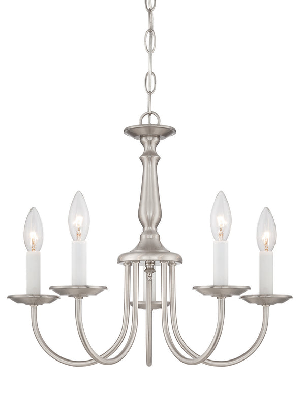 Nuvo Lighting - 60-1298 - Five Light Chandelier - Chandelier - Brushed Nickel from Lighting & Bulbs Unlimited in Charlotte, NC