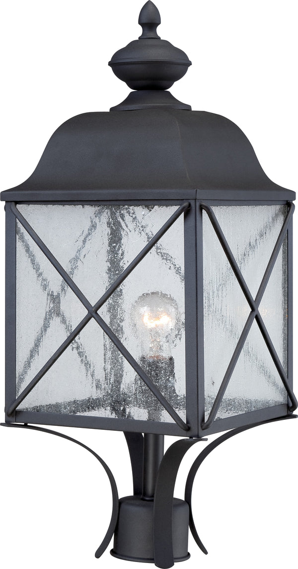 Nuvo Lighting - 60-5625 - One Light Post Lantern - Wingate - Textured Black from Lighting & Bulbs Unlimited in Charlotte, NC