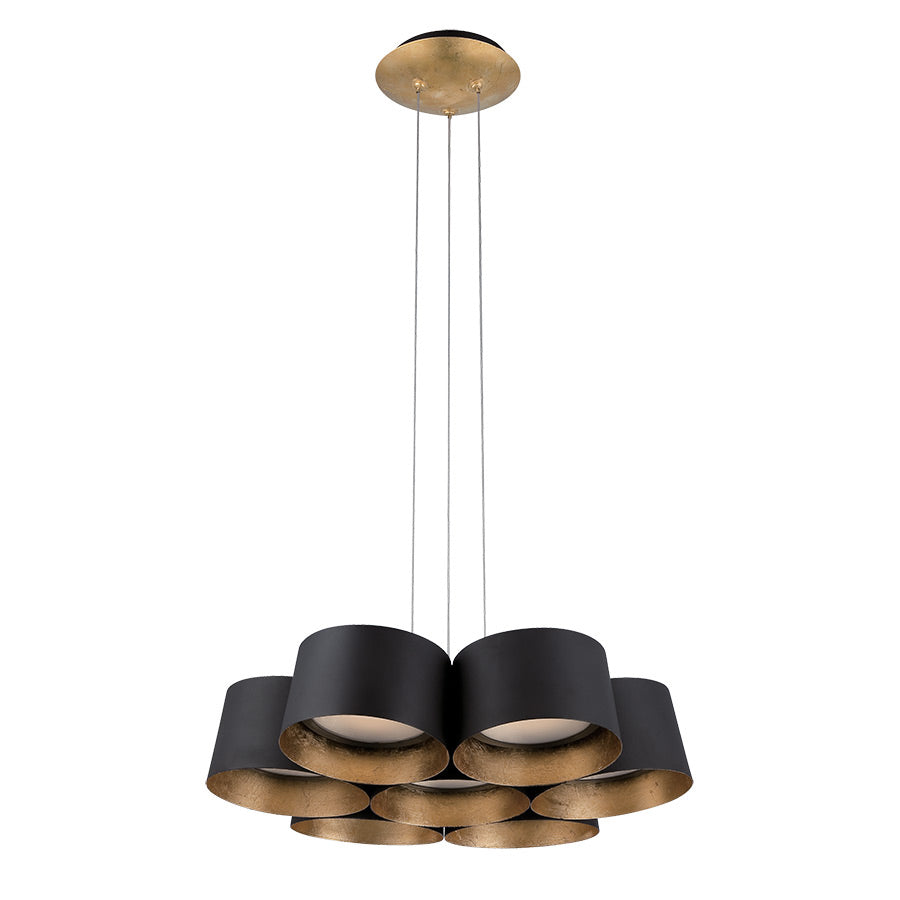 Modern Forms - PD-52718-GL - LED Chandelier - Marimba - Gold Leaf/Bronze from Lighting & Bulbs Unlimited in Charlotte, NC