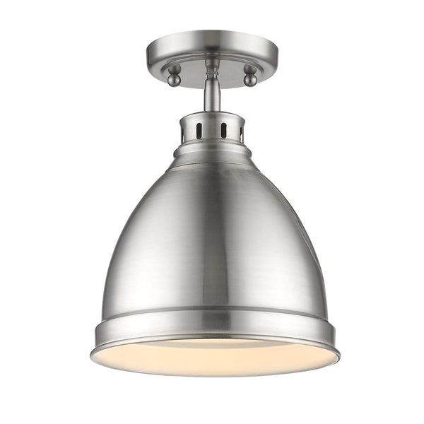 Golden - 3602-FM PW-PW - One Light Flush Mount - Duncan PW - Pewter from Lighting & Bulbs Unlimited in Charlotte, NC
