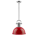 Golden - 3604-L CH-RD - One Light Pendant - Duncan CH - Chrome from Lighting & Bulbs Unlimited in Charlotte, NC