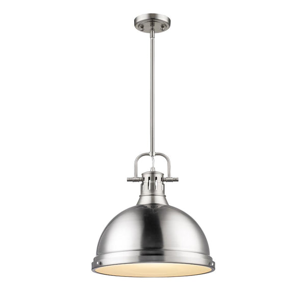 Golden - 3604-L PW-PW - One Light Pendant - Duncan PW - Pewter from Lighting & Bulbs Unlimited in Charlotte, NC