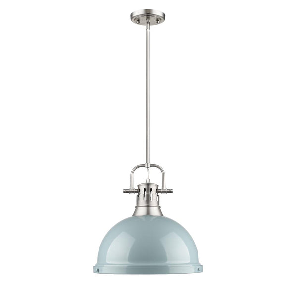 Golden - 3604-L PW-SF - One Light Pendant - Duncan PW - Pewter from Lighting & Bulbs Unlimited in Charlotte, NC