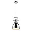 Golden - 3604-S CH-CH - One Light Pendant - Duncan CH - Chrome from Lighting & Bulbs Unlimited in Charlotte, NC
