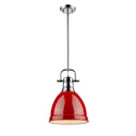 Golden - 3604-S CH-RD - One Light Pendant - Duncan CH - Chrome from Lighting & Bulbs Unlimited in Charlotte, NC
