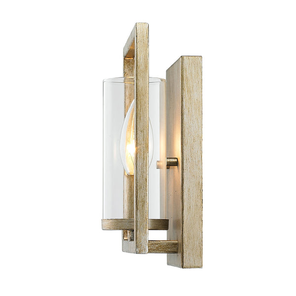 Golden - 6068-1W WG - One Light Wall Sconce - Marco WG - White Gold from Lighting & Bulbs Unlimited in Charlotte, NC