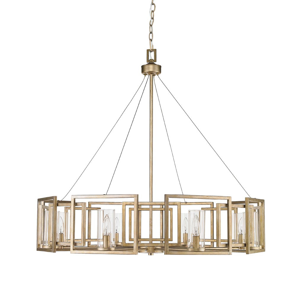 Golden - 6068-8 WG - Eight Light Chandelier - Marco WG - White Gold from Lighting & Bulbs Unlimited in Charlotte, NC